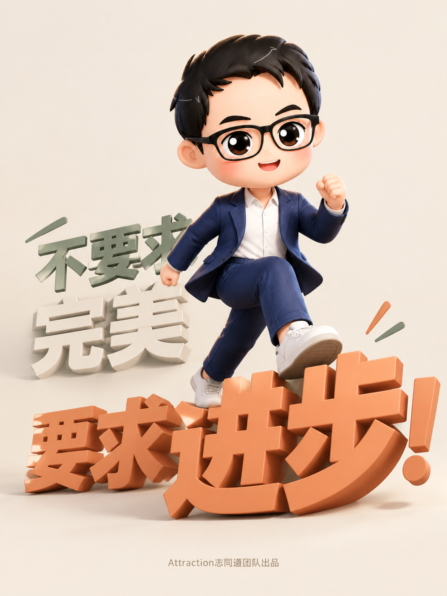 不要求完美，而是要求进步