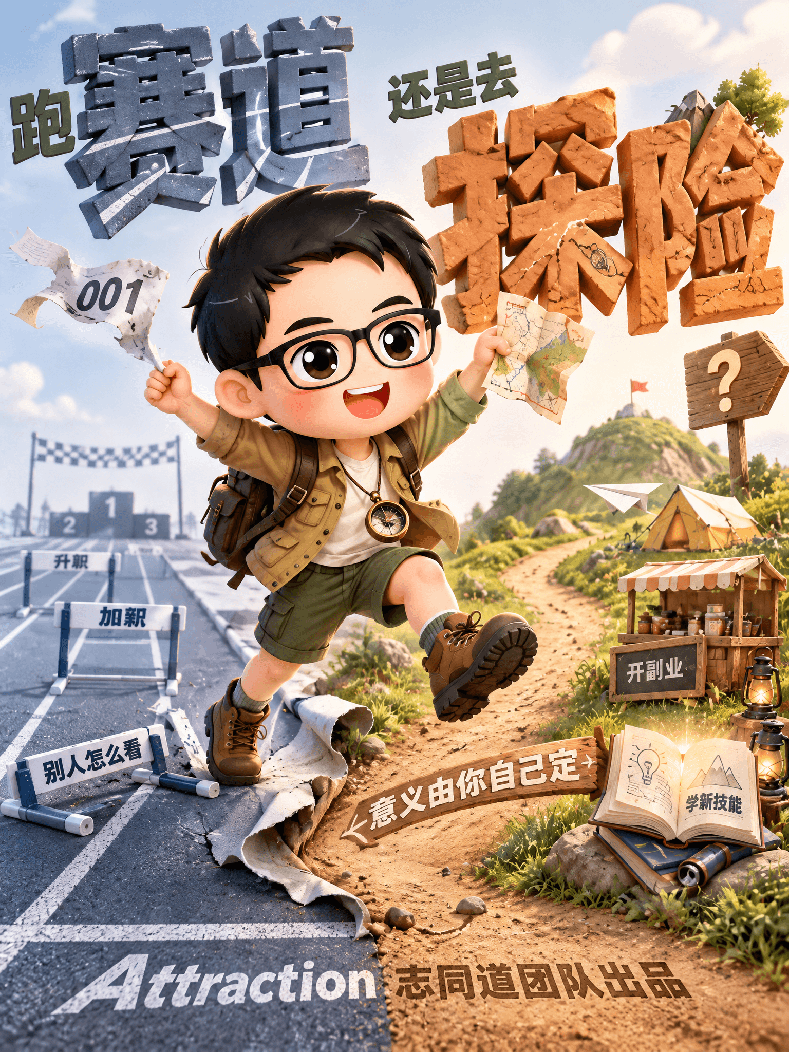 这件事是在跑赛道，还是在探险？
